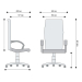 Стол GS Dibo Chrome конферентен черен, 1000000000054190 06 