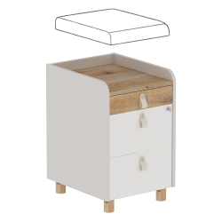 GS Flora Cabinet 42/50/65 2Drw+Organizer