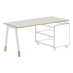 GS Flora Desk 160/80/75 1-Leg