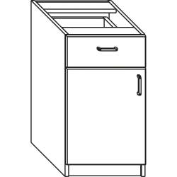 Carrying container door + drawer cherry