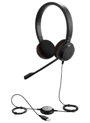 Слушалки Jabra Evolve 20 Stereo, черен