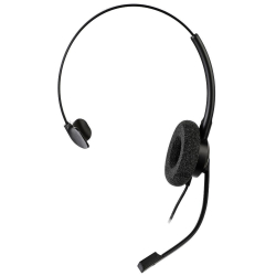 Addasound Crystal 2731 Mono Headphones, Black