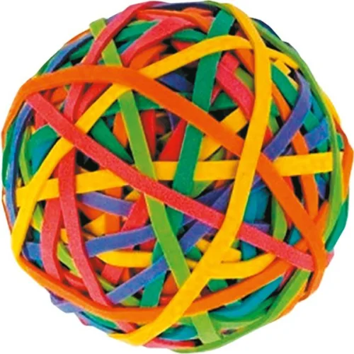 Rubber band ball flat 40 mm/ 60g, 1000000000005741