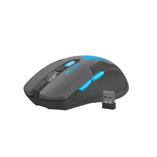 Fury Wireless gaming mouse, Stalker 2000DPI, Black-Blue, 2005901969412932 03 