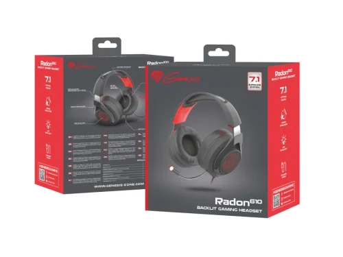 Слушалки Genesis Gaming Headset Radon 610 7.1, Backlight, 2005901969420319 04 