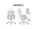 Fury Gaming Chair Avenger L, Black/White, 2005901969426816 04 