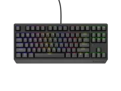 Геймърска клавиатура Genesis Thor 230 TKL, Silent, черна с червени Outemu Hot Swap