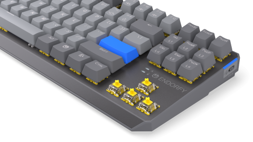Endorfy mechanical keyboard Thock Wireless V2 TKL Yellow switch, 2005903018664460 08 