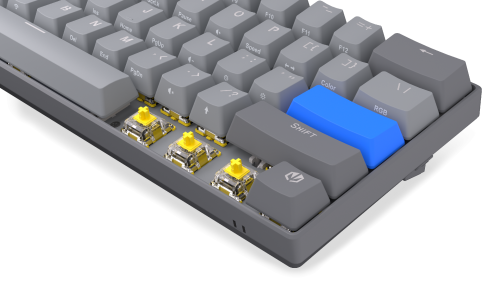 Endorfy mechanical keyboard Thock Wireless V2 Compact Yellow switch, 2005903018664477 08 
