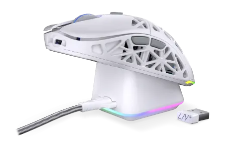 Безжична геймърска мишка Endorfy LIV Plus, бял, 2005903018667782 08 