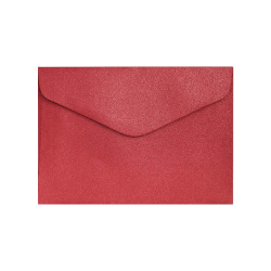 Плик C6 150гр перлено червен 10бр