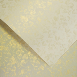 Картон GP Leaves 250гр 20бр крем