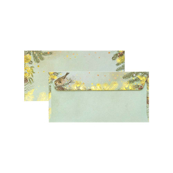 Плик DL 120гр златна коледа 10бр