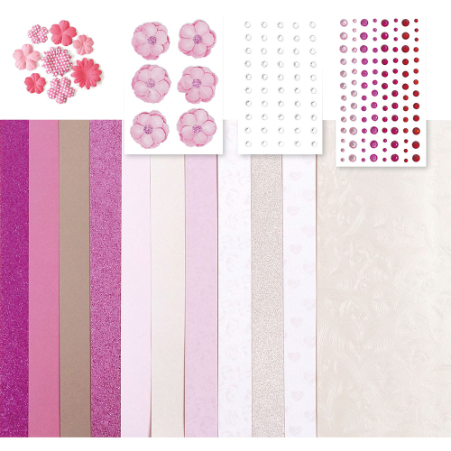 Самозалепващи кристали 3–6мм 104бр червн, 1000000000051882 02 