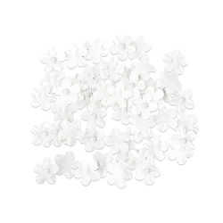 Крафт цветя Незабравки бели 50бр