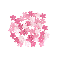 Крафт цветя Незабравки розов микс 50бр