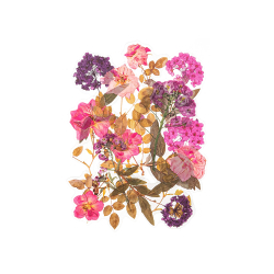 Прозрачни стикери хортензии и рози 12бр