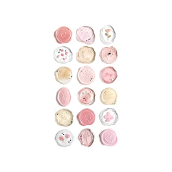 Самоз.восъчен печат светлорозов 18бр