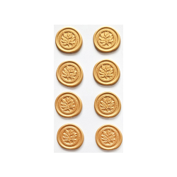 Самоз.восъчен печат златни листа 8бр