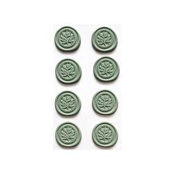 Самоз.восъчен печат зелени листа 8бр