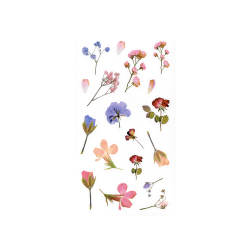 Стикери прозрачни 54бр. цветя пастел
