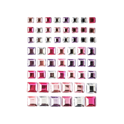 Самозалепващи кристали квадрат 57бр рзв