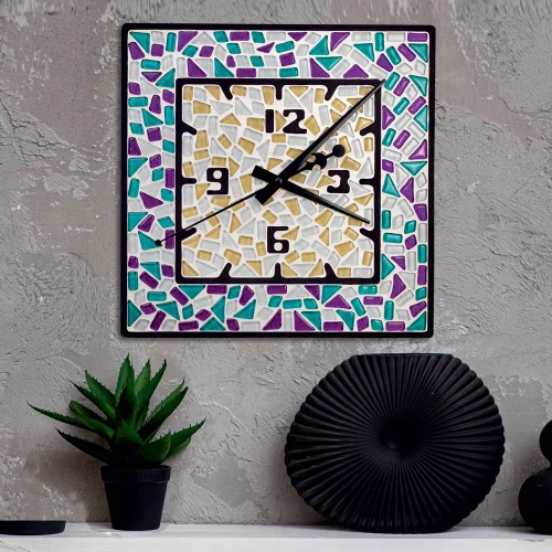 Mosaic Mosaaro Round Square Clock, 1000000000045955 03 