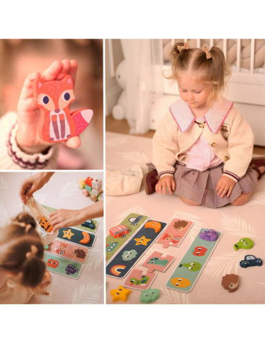 Дървена тактилна игра за памет HABA, 3+ години, 2005904326949645 02 