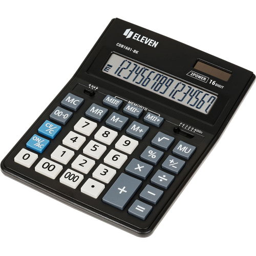 Calculator Eleven CDB 1601BK 16digit bk, 1000000000043128 02 