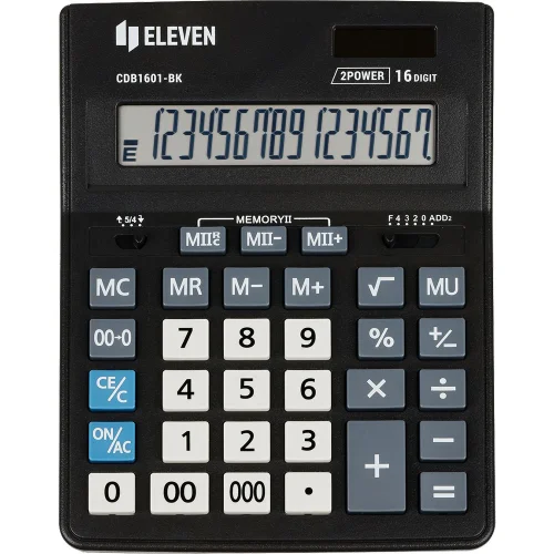 Calculator Eleven CDB 1601BK 16digit bk, 1000000000043128 02 