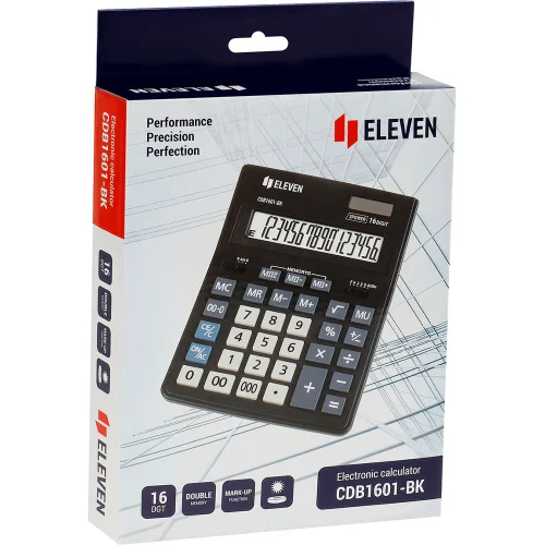 Calculator Eleven CDB 1601BK 16digit bk, 1000000000043128 04 