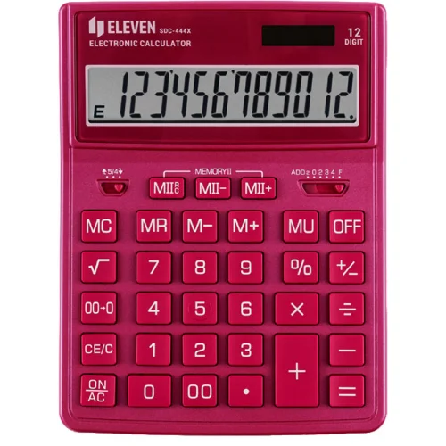 Calculator Eleven SDC 444XRPKE pink, 1000000000043121 02 