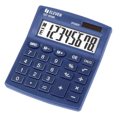 Калкулатор Eleven SDC 805NRNVE 8разр син, 1000000000043158 02 