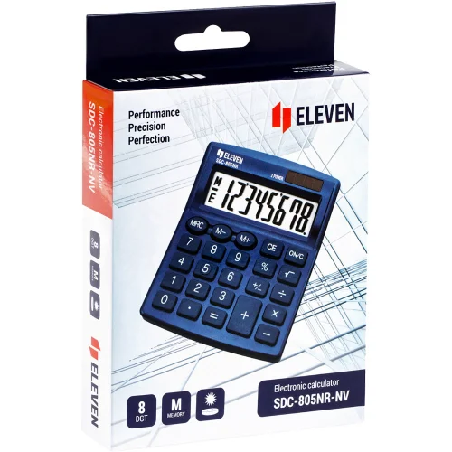 Calculator Eleven SDC 805NRNVE blue, 1000000000043158 04 