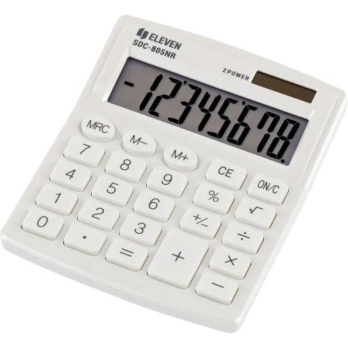 Calculator Eleven SDC 805NRWHE white, 1000000000043160