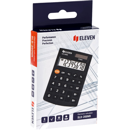Eleven SLD 200NR 8-digit pocket calculat, 1000000000043162 04 