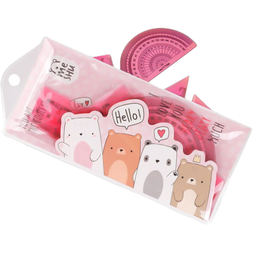 Set for drafting MESHU Beary Beary 4 pcs, 1000000000046404 02  — OK Office Set for drafting MESHU Beary Beary 4 pcs, 1000000000046404 02