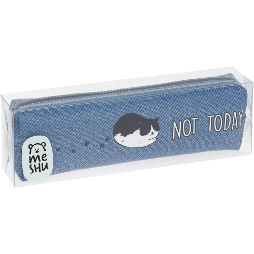 Pencilcase MESHU Not Today oval 1 zip, 1000000000046415 04  — OK Office Pencilcase MESHU Not Today oval 1 zip, 1000000000046415 04