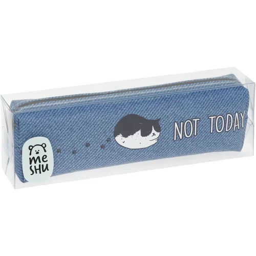 Pencilcase MESHU Not Today oval 1 zip, 1000000000046415 04 