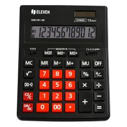 Calculator Eleven CDB 1201BK 12digit Red