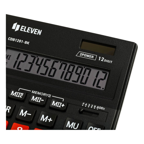 Calculator Eleven CDB 1201BK 12digit Red, 1000000000048522 04  — OK Office Calculator Eleven CDB 1201BK 12digit Red, 1000000000048522 04
