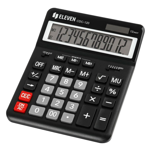 Calculator Eleven CDC120BK 12digi Black, 1000000000048506 02 