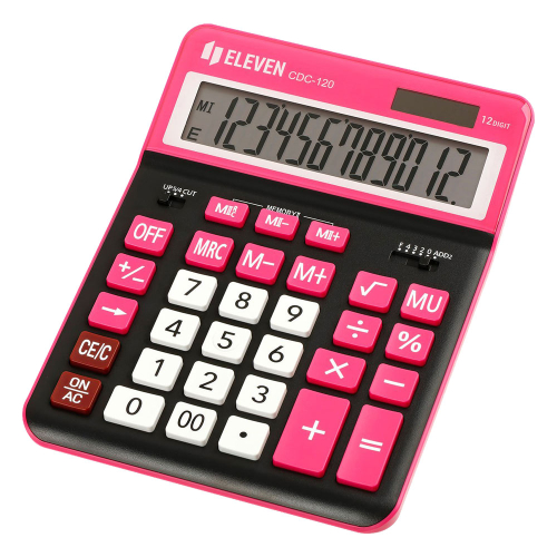 Calculator Eleven CDC120B 12digi Pink, 1000000000048512 02  — OK Office Calculator Eleven CDC120B 12digi Pink, 1000000000048512 02