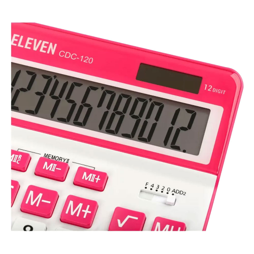 Calculator Eleven CDC120W 12digi Pink, 1000000000048507 04  — OK Office Calculator Eleven CDC120W 12digi Pink, 1000000000048507 04