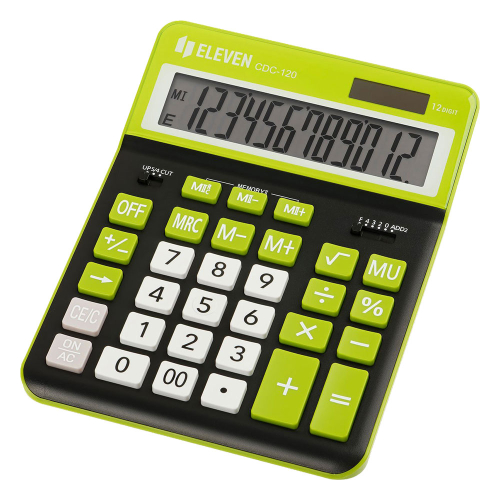 Calculator Eleven CDC120B 12digi Green, 1000000000048515 02  — OK Office Calculator Eleven CDC120B 12digi Green, 1000000000048515 02