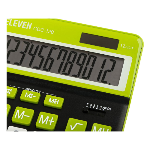 Calculator Eleven CDC120B 12digi Green, 1000000000048515 04  — OK Office Calculator Eleven CDC120B 12digi Green, 1000000000048515 04