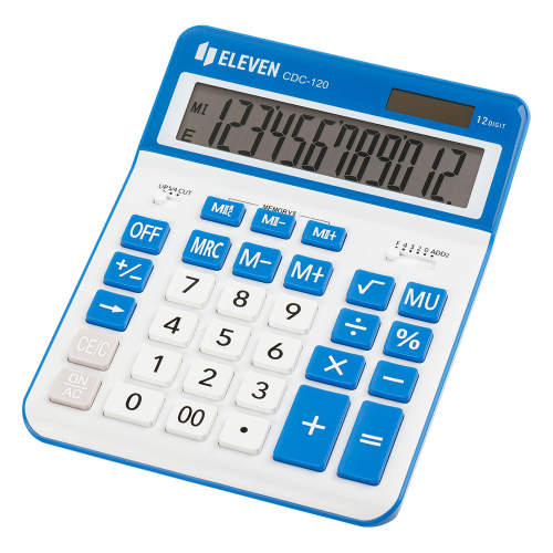 Calculator Eleven CDC120W 12digi D. Blue, 1000000000048509 02  — OK Office Calculator Eleven CDC120W 12digi D. Blue, 1000000000048509 02