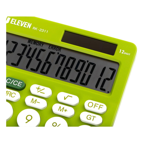 Calculator Eleven RK2311GN 12digi Green, 1000000000048504 04  — OK Office Calculator Eleven RK2311GN 12digi Green, 1000000000048504 04