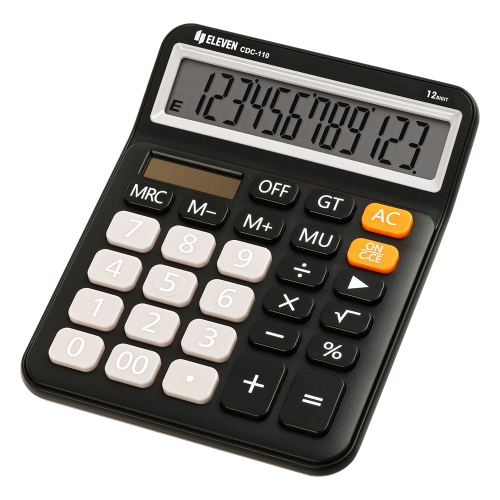 Calculator Eleven CDC110BK 12digi Black, 1000000000048521 02  — OK Office Calculator Eleven CDC110BK 12digi Black, 1000000000048521 02