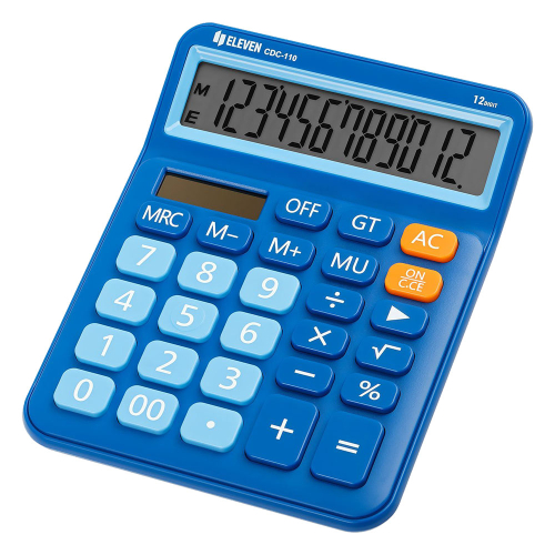 Calculator Eleven CDC110BL 12digi Blue, 1000000000048520 02  — OK Office Calculator Eleven CDC110BL 12digi Blue, 1000000000048520 02